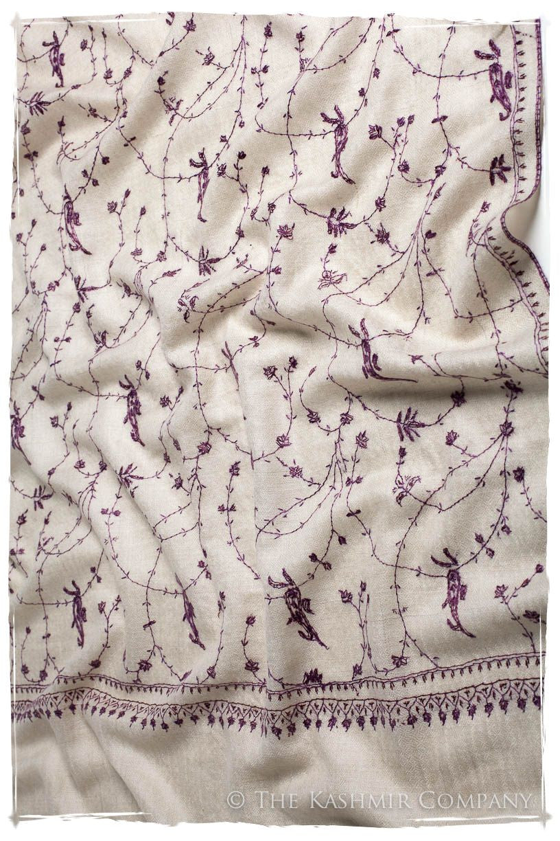 Joyau Amethyst Paisley L'amour Soft Cashmere Scarf/Shawl