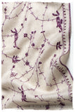 Joyau Amethyst Paisley L'amour Soft Cashmere Scarf/Shawl