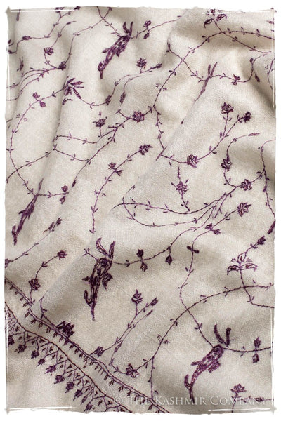 Joyau Amethyst Paisley L'amour Soft Cashmere Scarf/Shawl