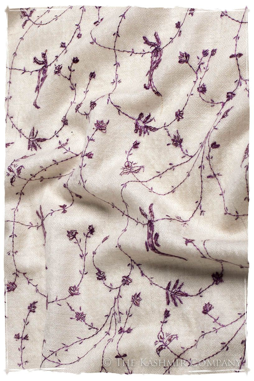 Joyau Amethyst Paisley L'amour Soft Cashmere Scarf/Shawl