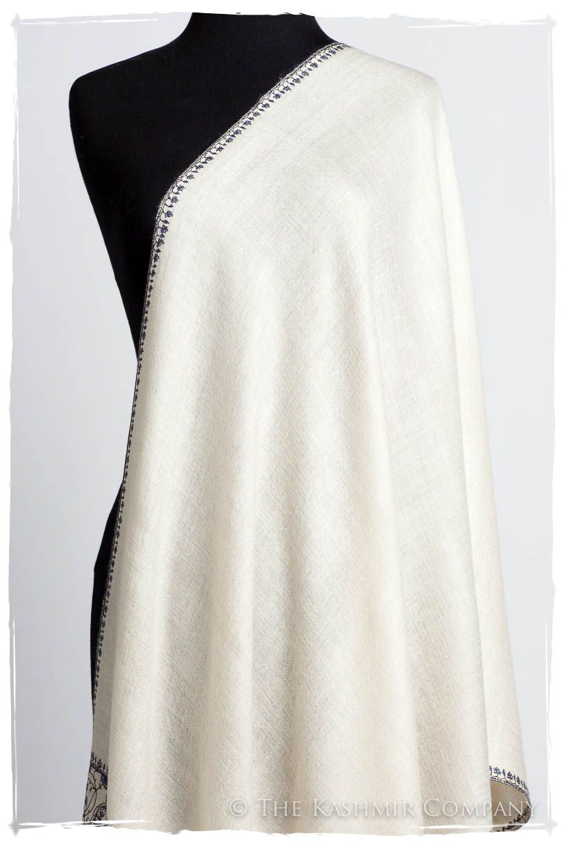 Frontière d'Paisley Bleu Noir L'amour Soft Cashmere Scarf/Shawl