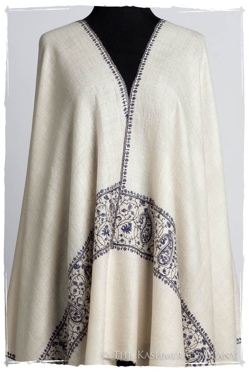 Frontière d'Paisley Bleu Noir L'amour Soft Cashmere Scarf/Shawl