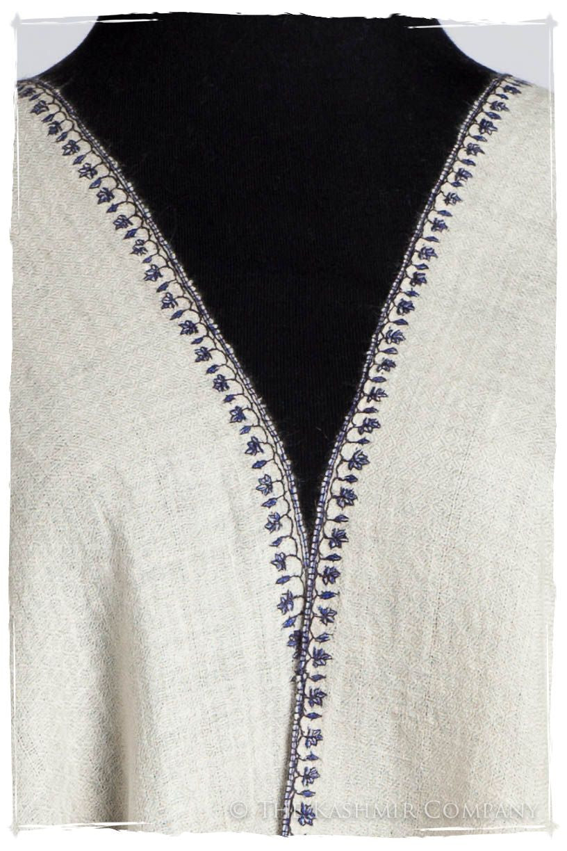 Frontière d'Paisley Bleu Noir L'amour Soft Cashmere Scarf/Shawl