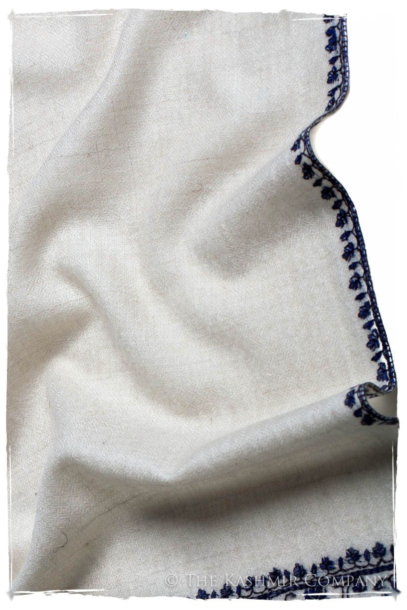 Frontière d'Paisley Bleu Noir L'amour Soft Cashmere Scarf/Shawl