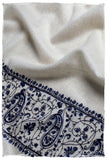 Frontière d'Paisley Bleu Noir L'amour Soft Cashmere Scarf/Shawl