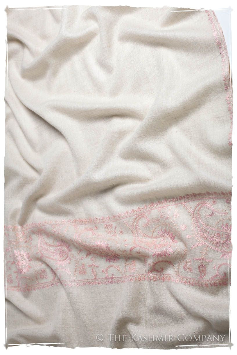 Frontière d'Paisley Pink Mist L'amour Soft Cashmere Scarf/Shawl
