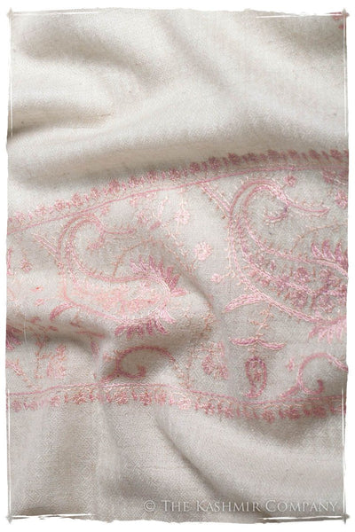 Frontière d'Paisley Pink Mist L'amour Soft Cashmere Scarf/Shawl