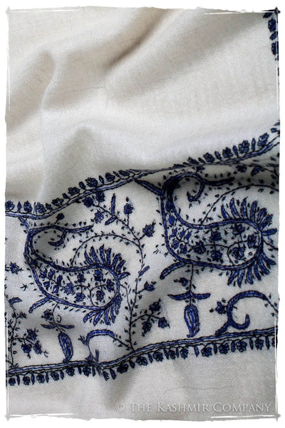 Frontière Rivière Bleu Noir L'amour Soft Cashmere Scarf/Shawl