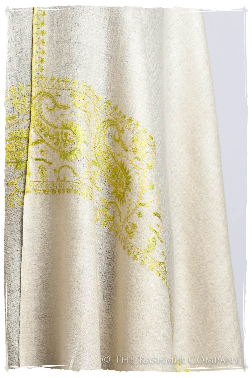 Frontière Rivière Citron L'amour Soft Cashmere Scarf/Shawl