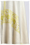 Frontière Rivière Citron L'amour Soft Cashmere Scarf/Shawl