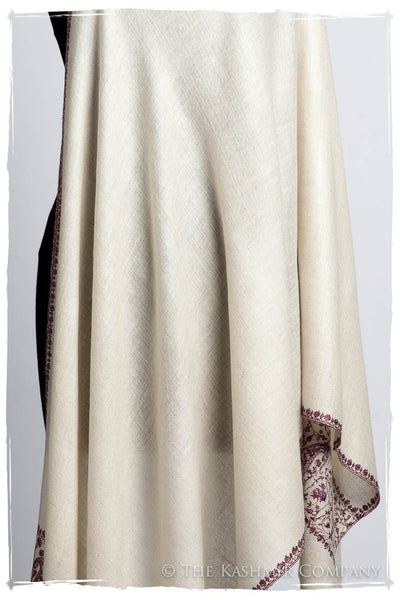 Frontière d'Paisley Bordeaux L'amour Soft Cashmere Scarf/Shawl