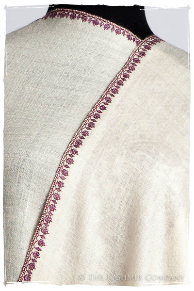 Frontière d'Paisley Bordeaux L'amour Soft Cashmere Scarf/Shawl