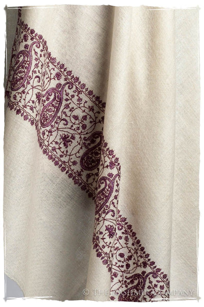 Frontière d'Paisley Bordeaux L'amour Soft Cashmere Scarf/Shawl