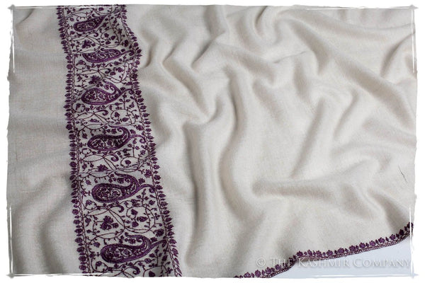 Frontière d'Paisley Bordeaux L'amour Soft Cashmere Scarf/Shawl