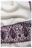 Frontière d'Paisley Bordeaux L'amour Soft Cashmere Scarf/Shawl