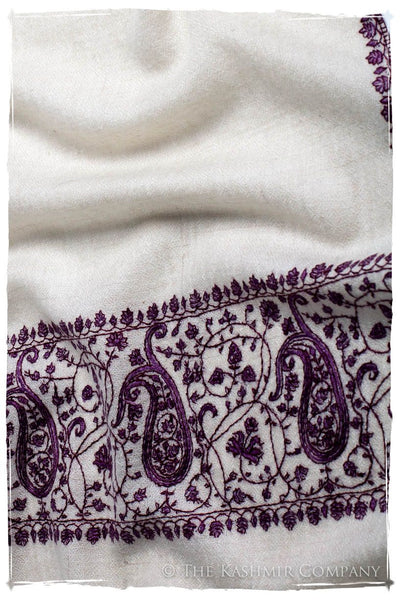 Frontière d'Paisley Bordeaux L'amour Soft Cashmere Scarf/Shawl