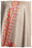 Orient Taupe Paisley L'amour Soft Cashmere Scarf/Shawl