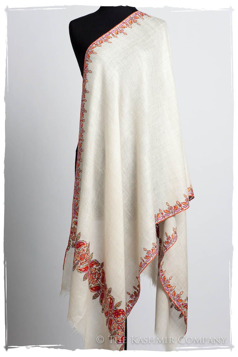 Orient d'Ivorie Paisley L'amour Soft Cashmere Scarf/Shawl