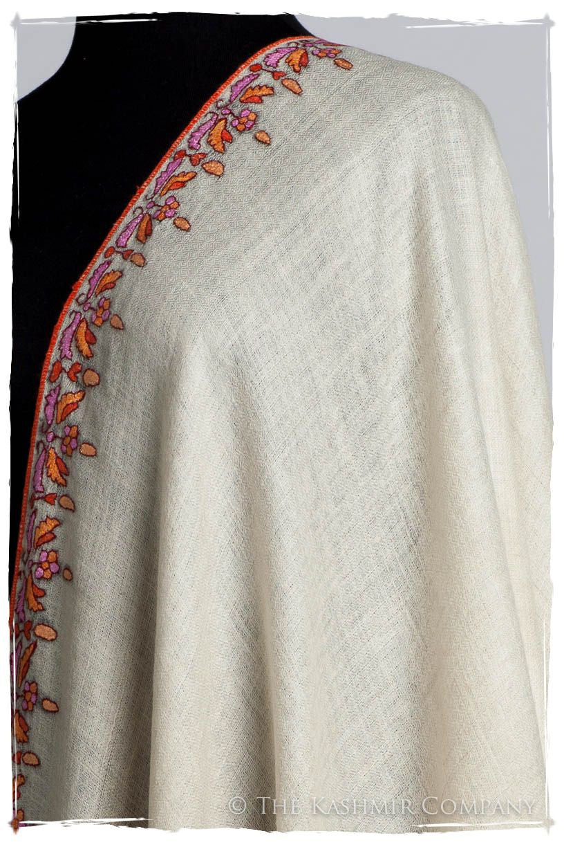 Orient d'Ivorie Paisley L'amour Soft Cashmere Scarf/Shawl