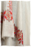 Orient d'Ivorie Paisley L'amour Soft Cashmere Scarf/Shawl