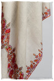 Orient d'Ivorie Paisley L'amour Soft Cashmere Scarf/Shawl