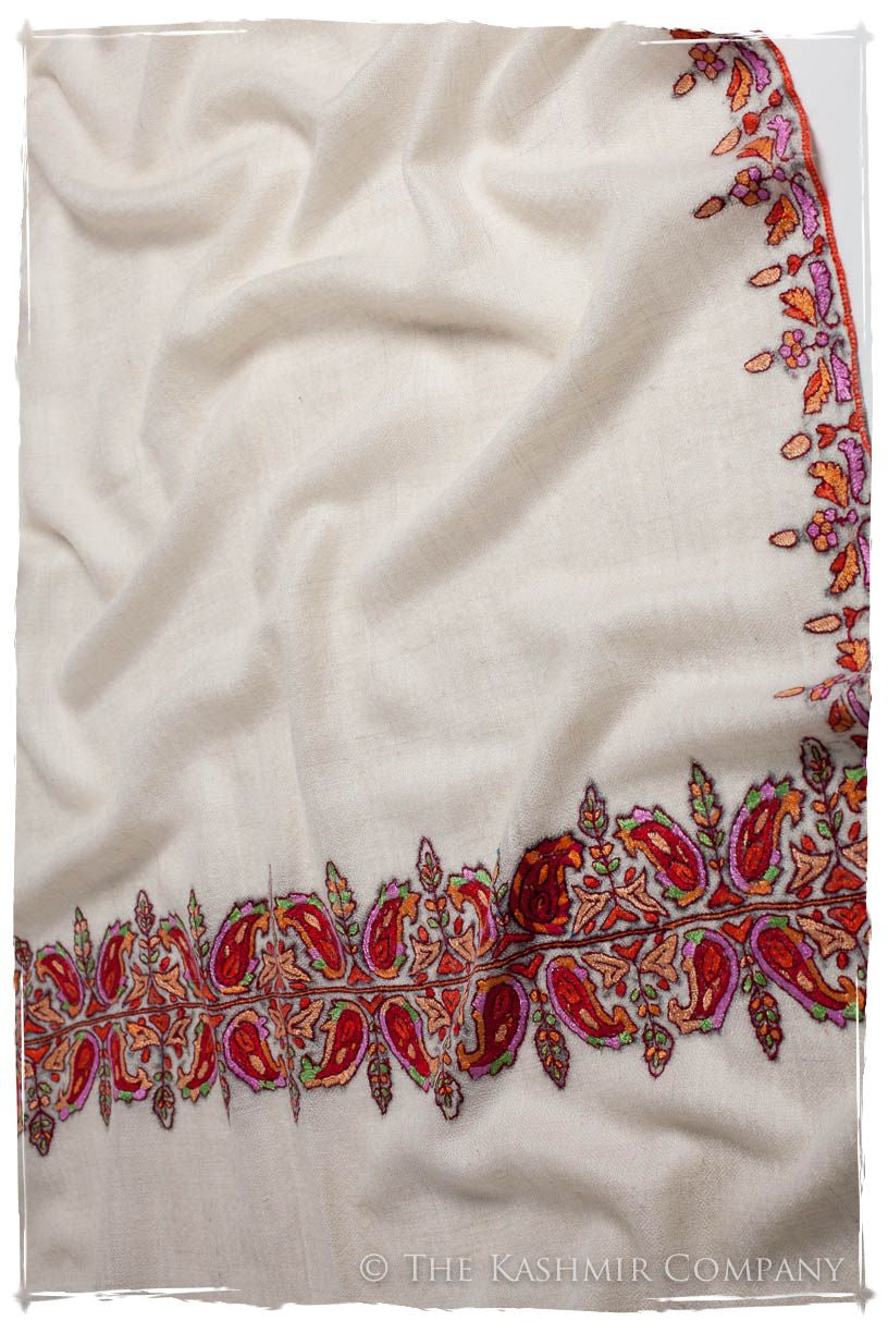 Orient d'Ivorie Paisley L'amour Soft Cashmere Scarf/Shawl