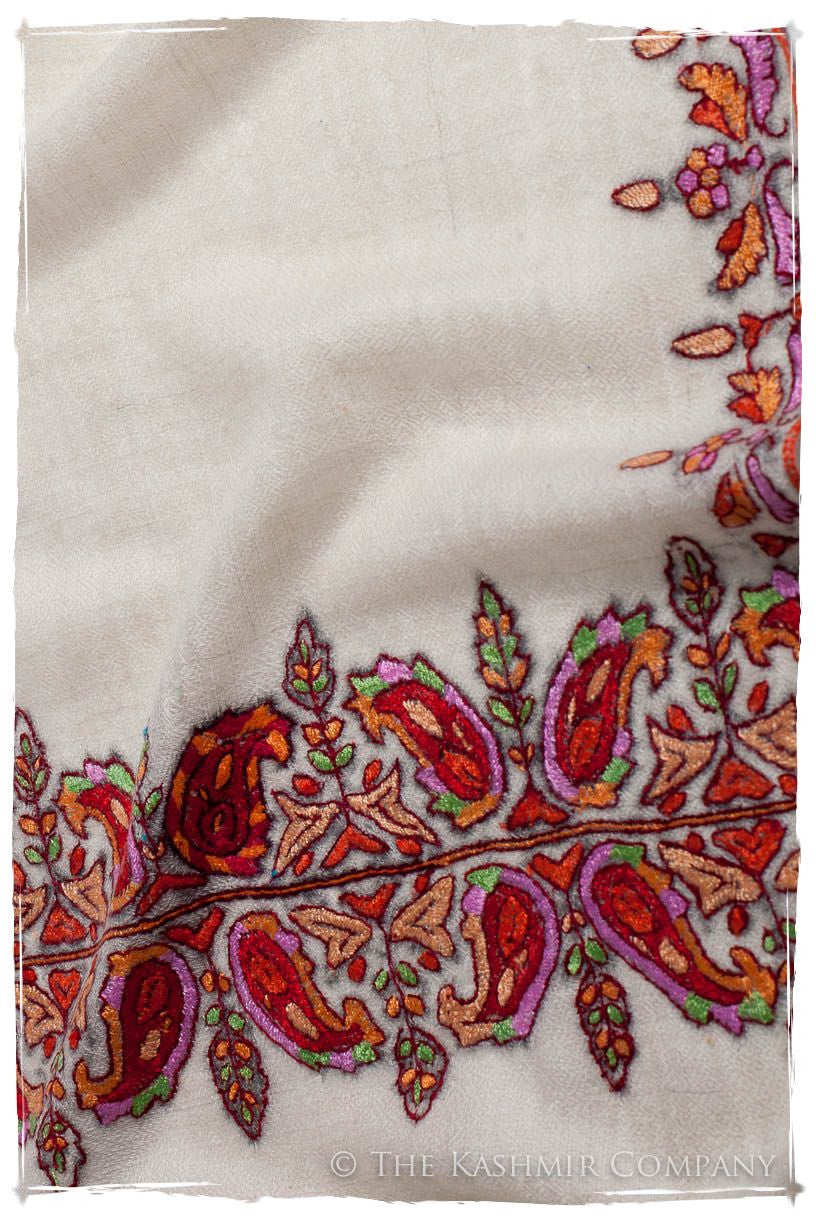 Orient d'Ivorie Paisley L'amour Soft Cashmere Scarf/Shawl