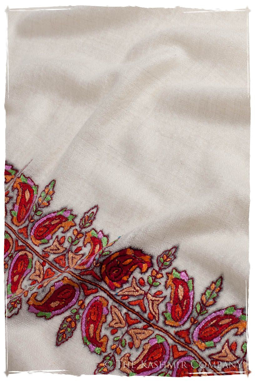 Orient d'Ivorie Paisley L'amour Soft Cashmere Scarf/Shawl