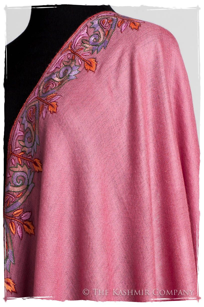 Orient Frontière Wild Rose L'amour Soft Cashmere Scarf/Shawl