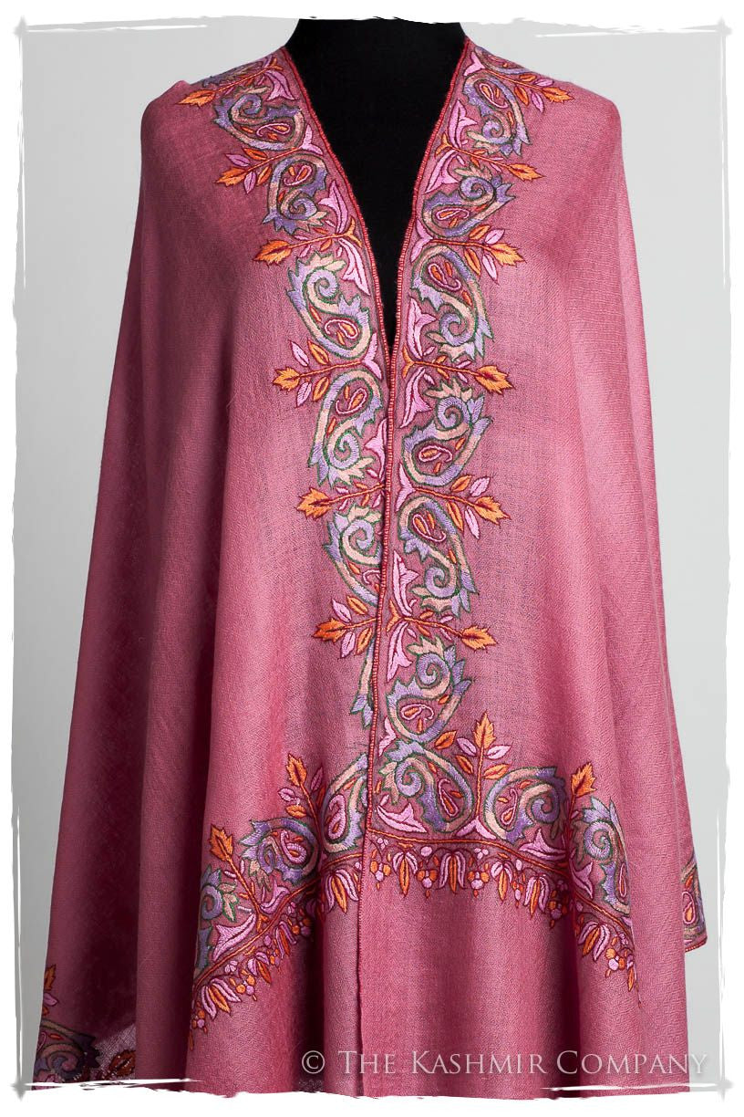 Orient Frontière Wild Rose L'amour Soft Cashmere Scarf/Shawl