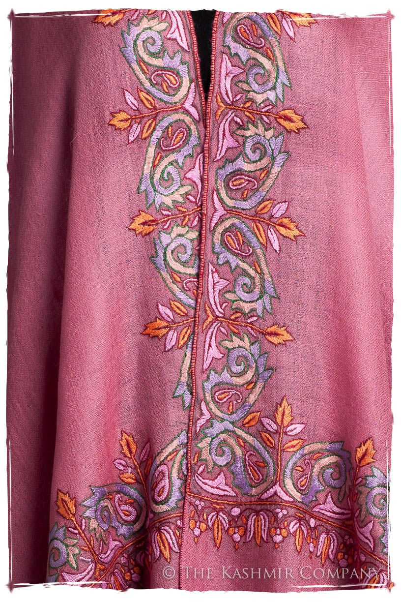 Orient Frontière Wild Rose L'amour Soft Cashmere Scarf/Shawl