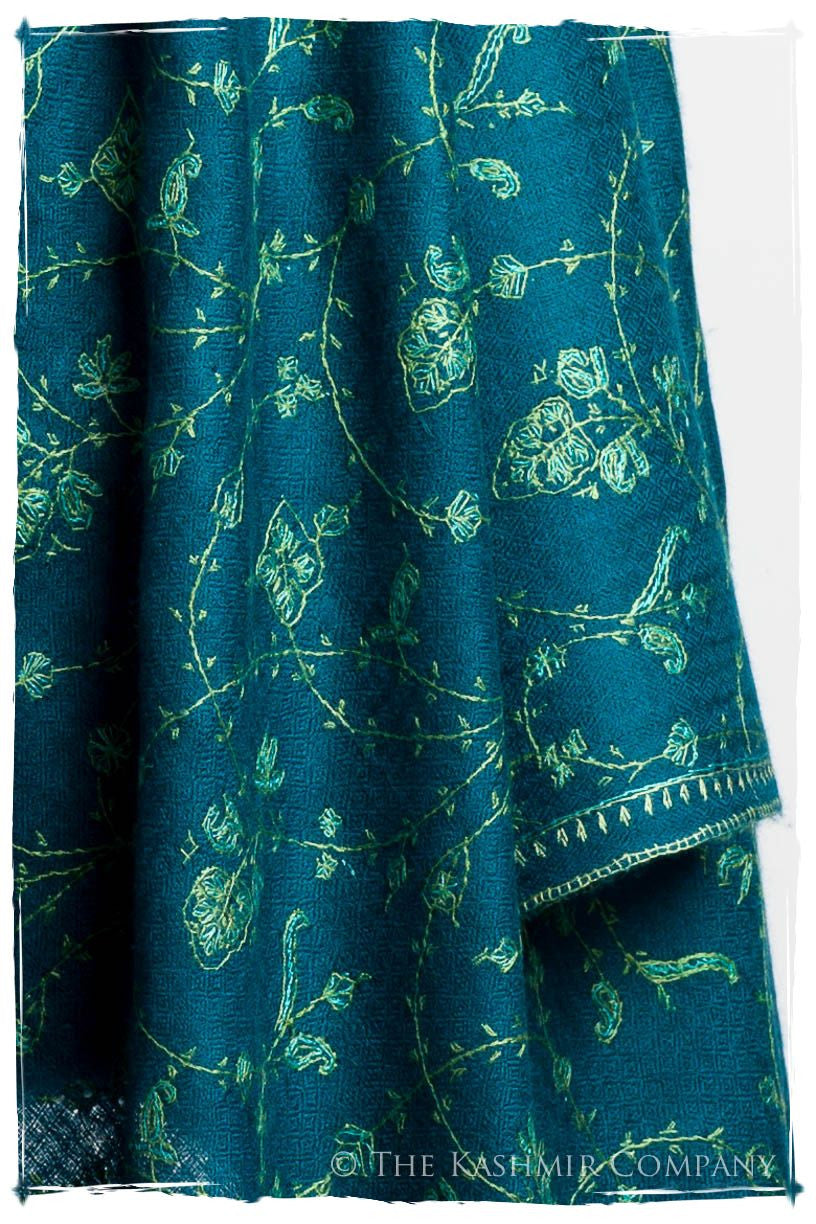 Bijoux Mosaic Bleu Jardin L'amour Soft Cashmere Scarf/Shawl