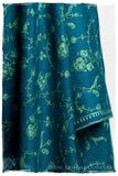 Bijoux Mosaic Bleu Jardin L'amour Soft Cashmere Scarf/Shawl