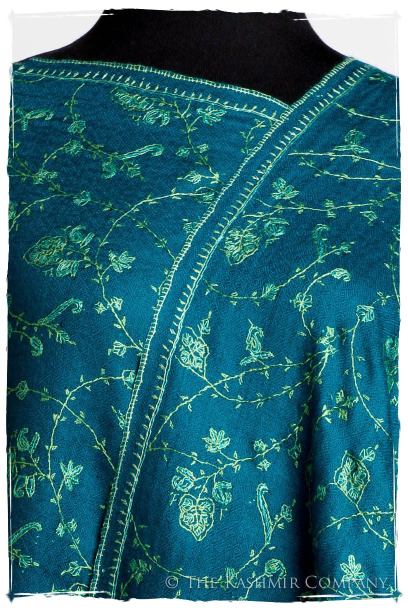 Bijoux Mosaic Bleu Jardin L'amour Soft Cashmere Scarf/Shawl