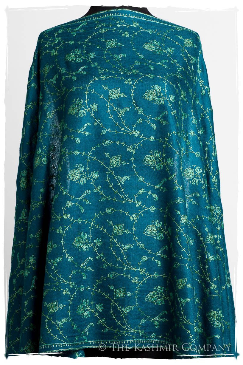 Bijoux Mosaic Bleu Jardin L'amour Soft Cashmere Scarf/Shawl