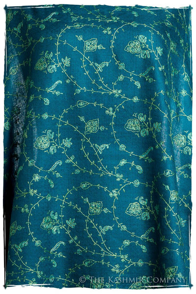Bijoux Mosaic Bleu Jardin L'amour Soft Cashmere Scarf/Shawl