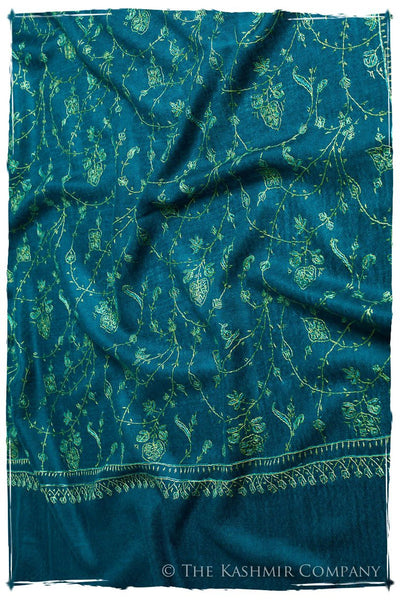 Bijoux Mosaic Bleu Jardin L'amour Soft Cashmere Scarf/Shawl