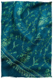 Bijoux Mosaic Bleu Jardin L'amour Soft Cashmere Scarf/Shawl