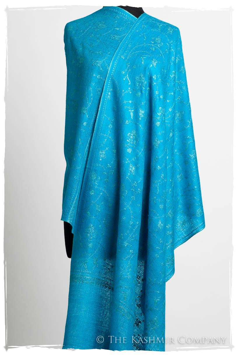 Bijoux Hawaiian Bleu Jardin L'amour Soft Cashmere Scarf/Shawl