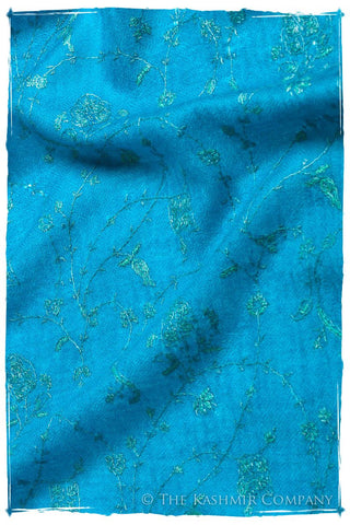 Bijoux Hawaiian Bleu Jardin L'amour Soft Cashmere Scarf/Shawl
