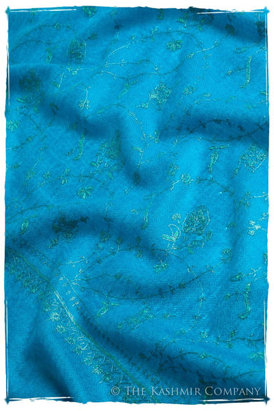 Bijoux Hawaiian Bleu Jardin L'amour Soft Cashmere Scarf/Shawl