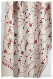 Bordeaux d'Ivoire Paisley L'amour Soft Cashmere Scarf/Shawl