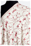 Bordeaux d'Ivoire Paisley L'amour Soft Cashmere Scarf/Shawl