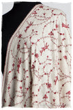 Bordeaux d'Ivoire Paisley L'amour Soft Cashmere Scarf/Shawl