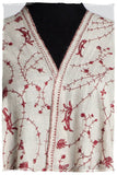 Bordeaux d'Ivoire Paisley L'amour Soft Cashmere Scarf/Shawl
