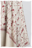 Bordeaux d'Ivoire Paisley L'amour Soft Cashmere Scarf/Shawl