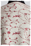 Bordeaux d'Ivoire Paisley L'amour Soft Cashmere Scarf/Shawl