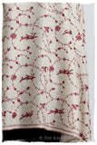 Bordeaux d'Ivoire Paisley L'amour Soft Cashmere Scarf/Shawl