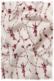 Bordeaux d'Ivoire Paisley L'amour Soft Cashmere Scarf/Shawl