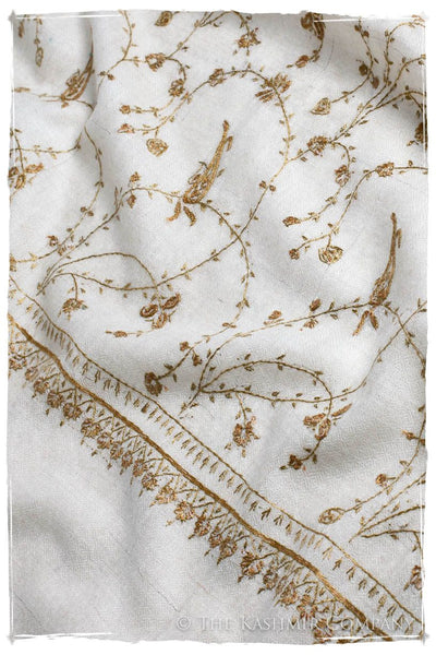 Mughal Gold Paisley L'amour Soft Cashmere Scarf/Shawl